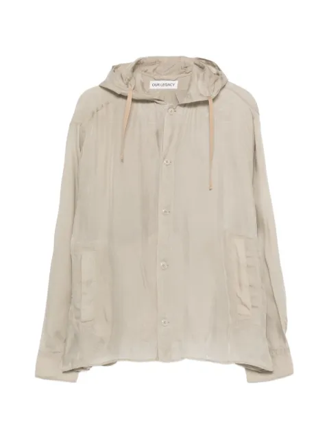 OUR LEGACY hooded-neck shirt