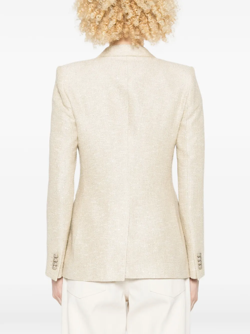 Tagliatore Blazer met dubbele rij knopen Beige