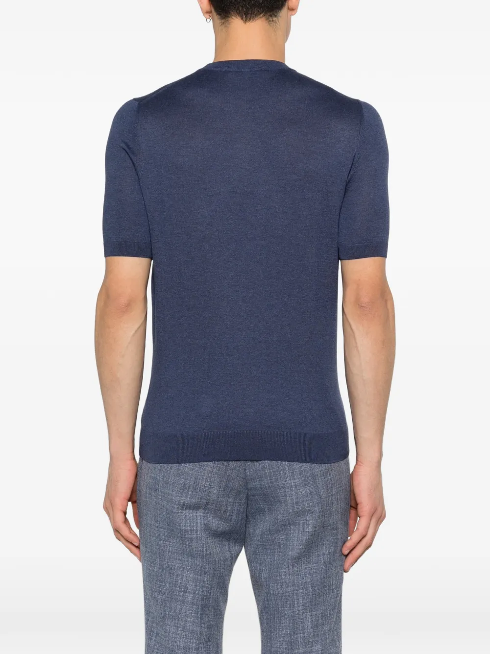 Tagliatore Josh T-shirt met korte mouwen Blauw