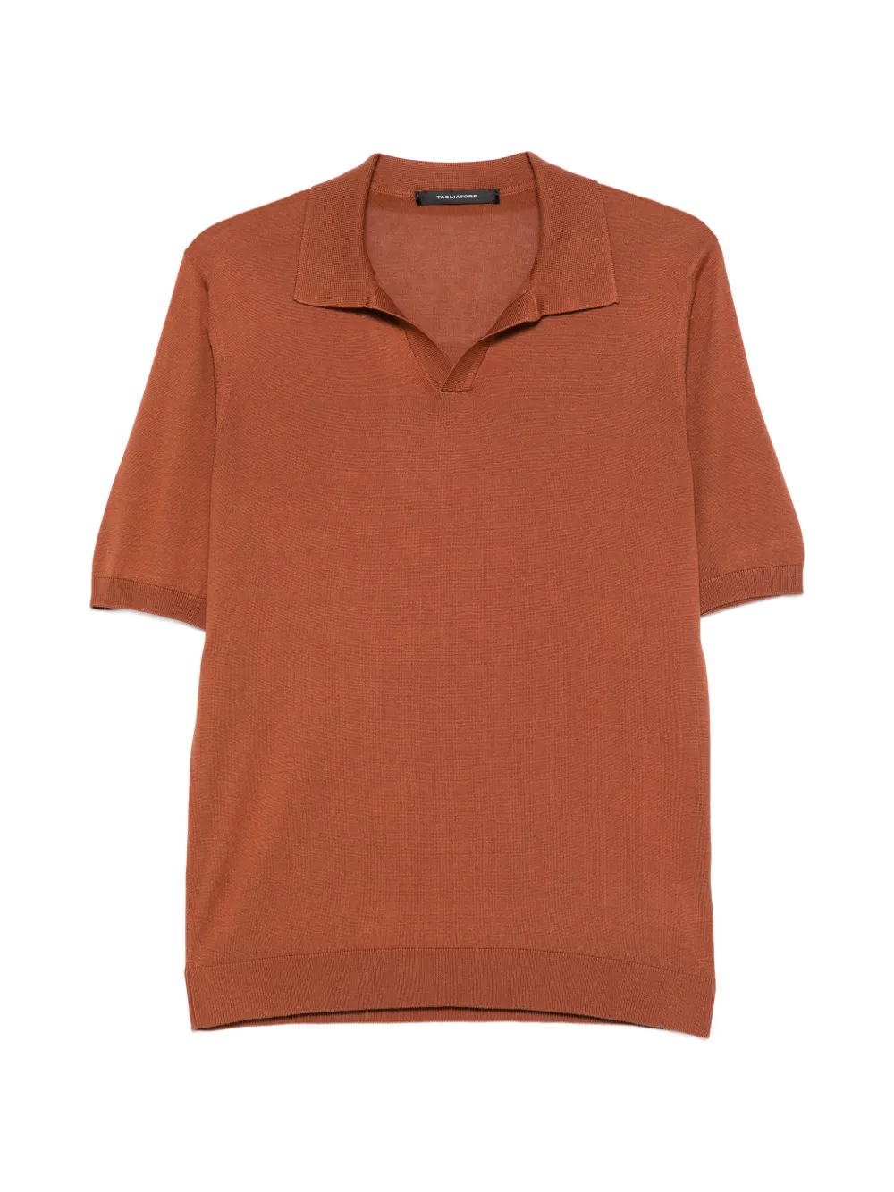 Tagliatore Keith T-shirt met V-hals Bruin