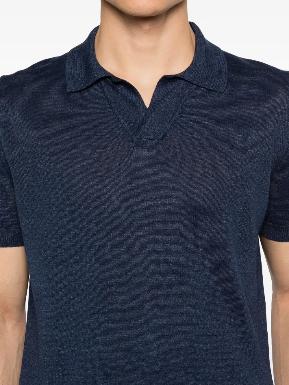 Tagliatore Keith T-shirt met V-hals Blauw