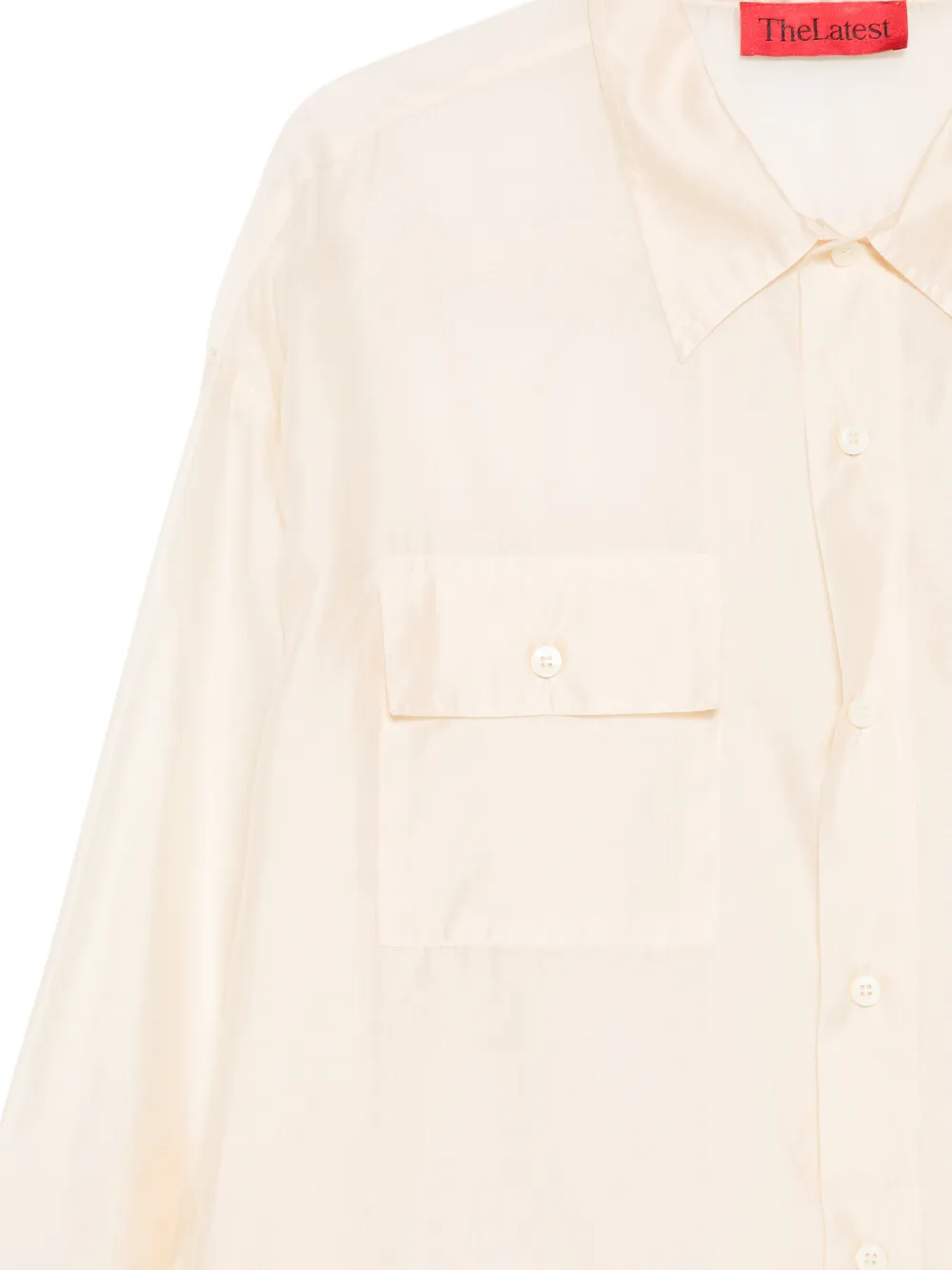  Thelatest Daria Chest-pocket Buttoned Shirt - Neutrals 