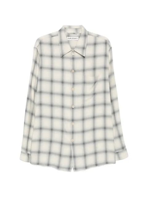 OUR LEGACY Every check-print long-sleeve shirt