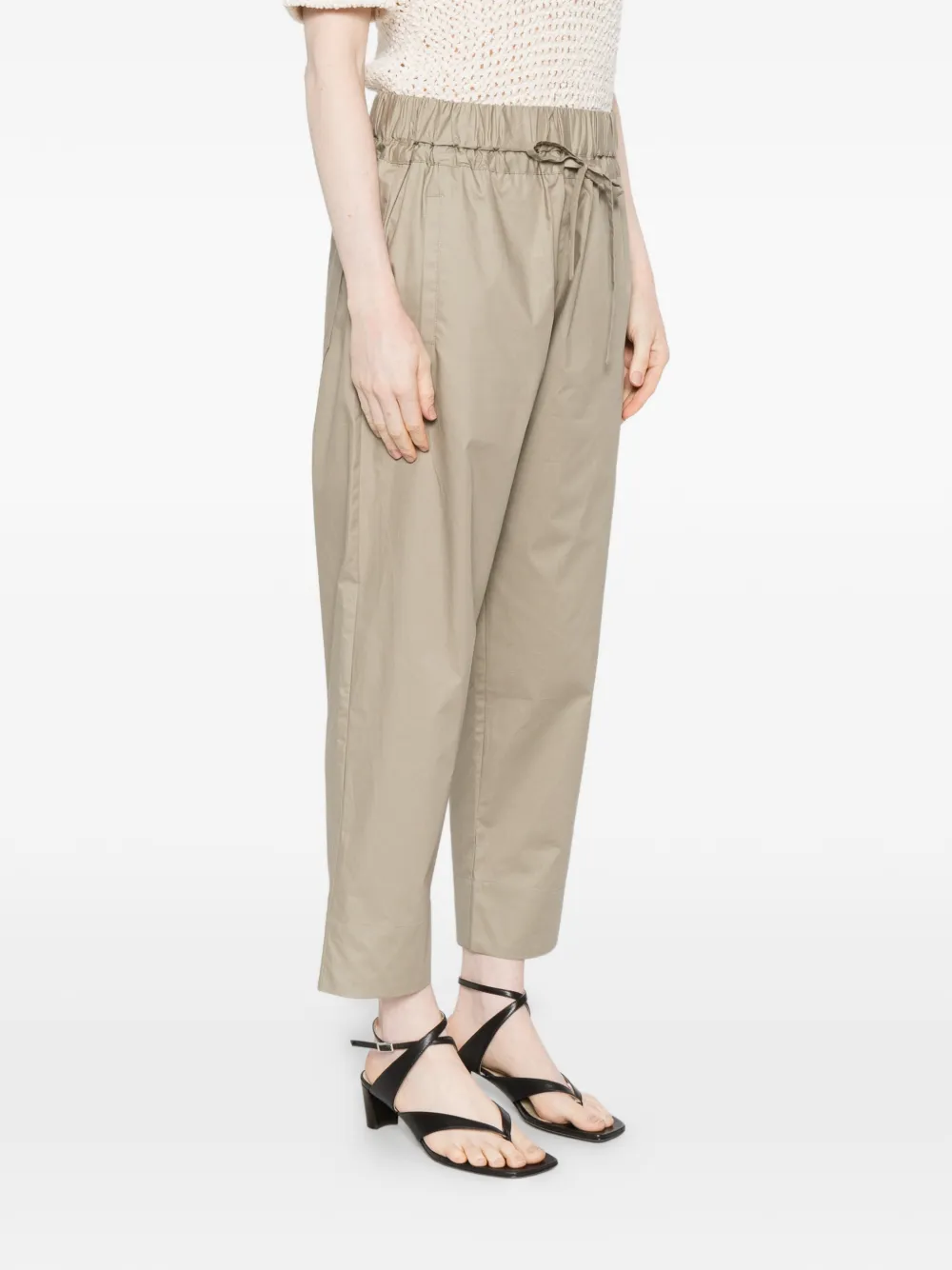 Drawstring Cropped Trousers