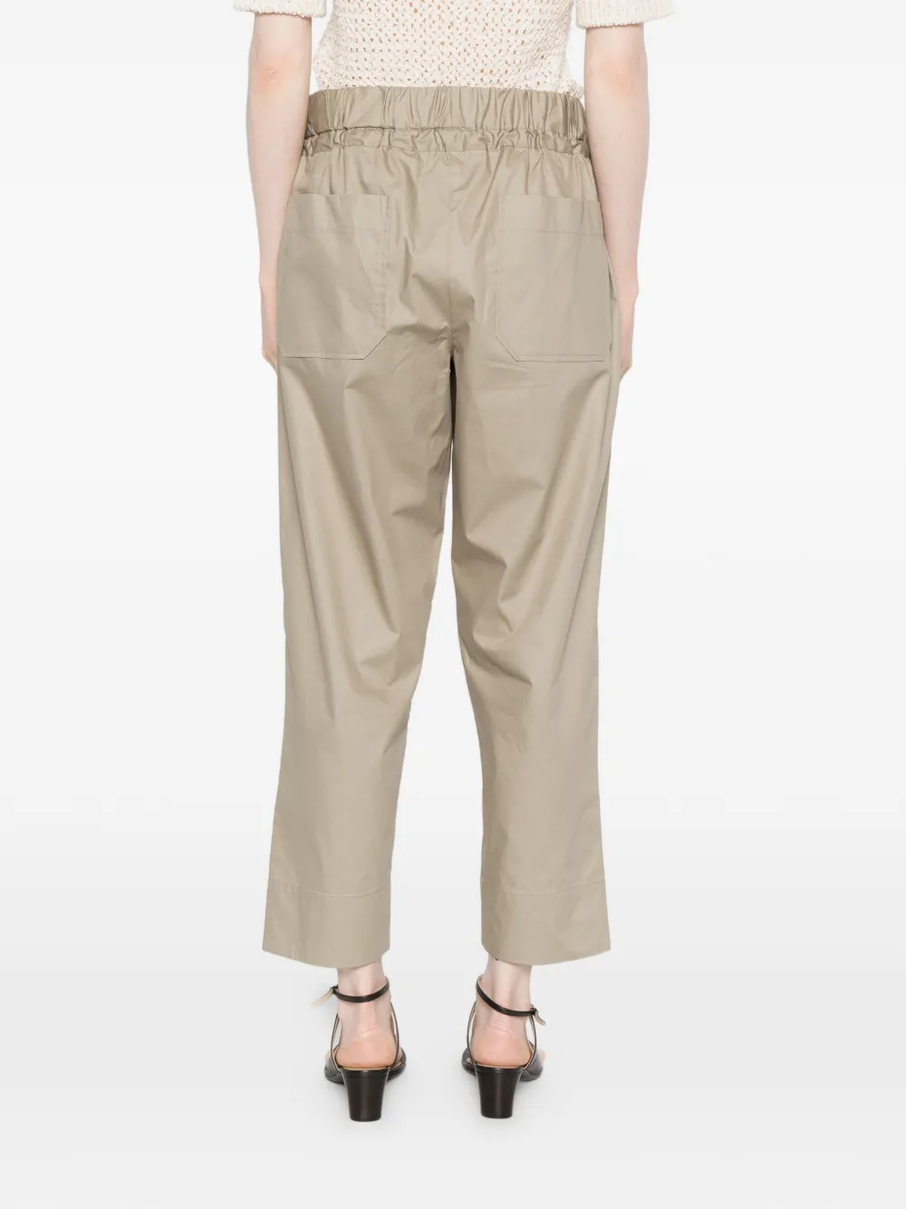 Drawstring Cropped Trousers
