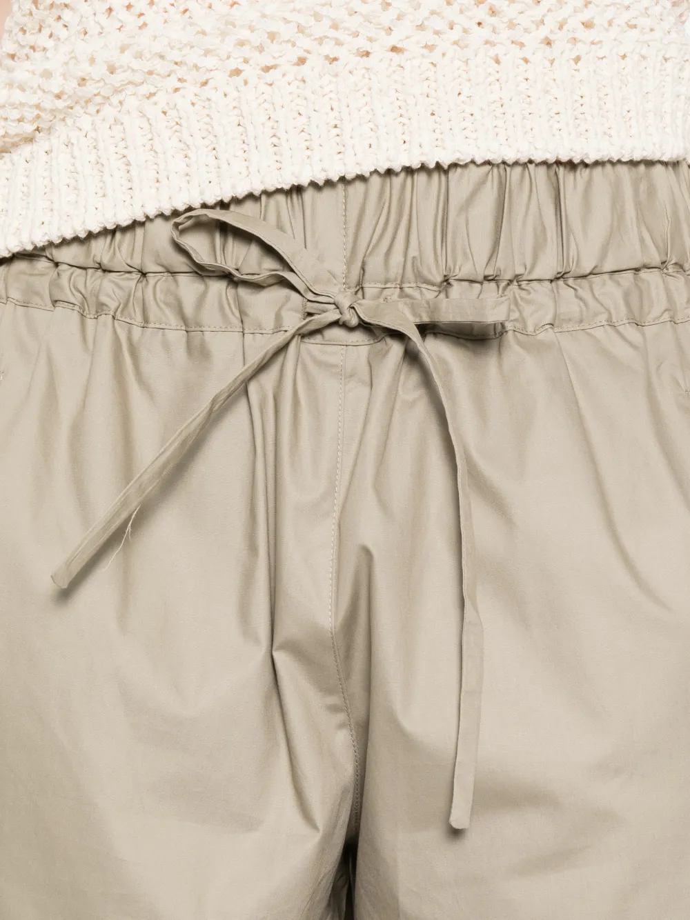 Drawstring Cropped Trousers