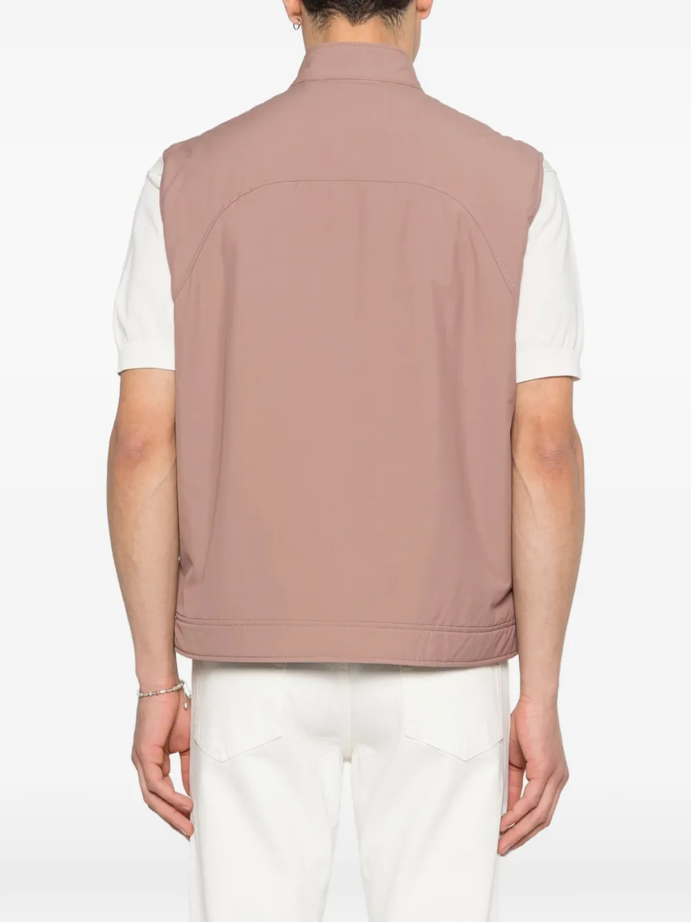Eleventy Bodywarmer met ritszak Roze