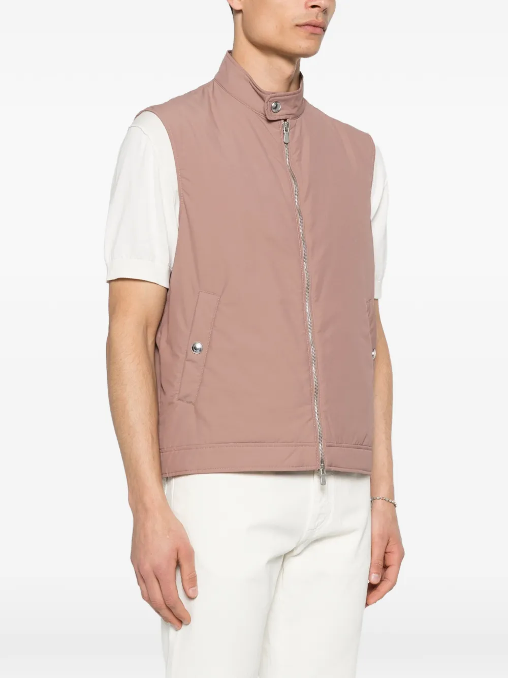 Eleventy Bodywarmer met ritszak Roze