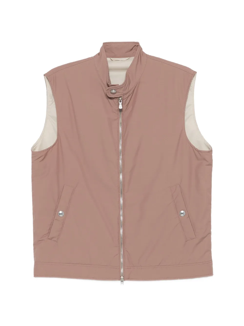 Eleventy zip pocket gilet - Pink