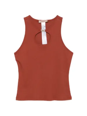 Diesel T-Anky-Tail tie-detail Tank Top | Neutrals | FARFETCH