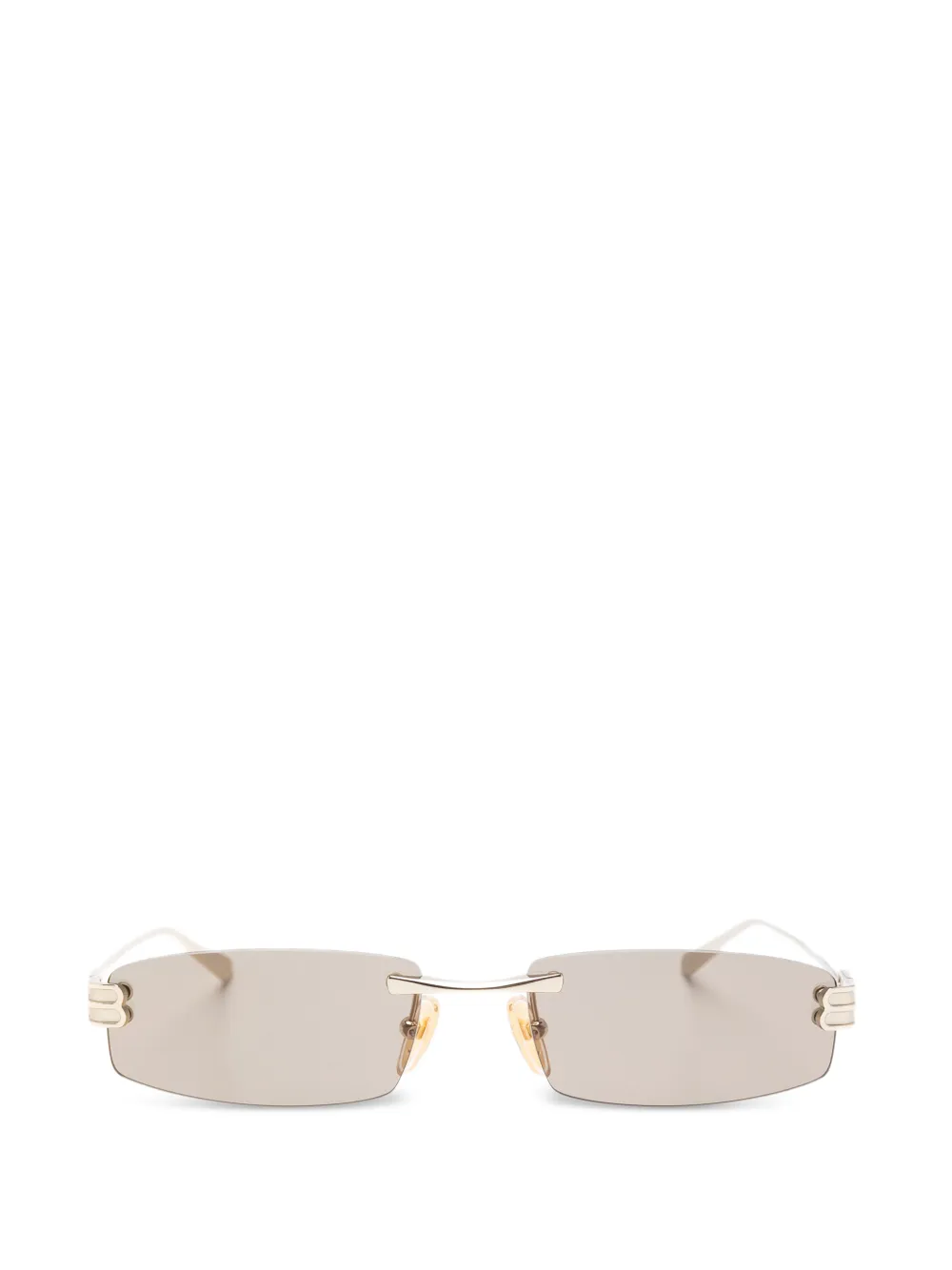 Balenciaga Eyewear rectangle sunglasses - Oro
