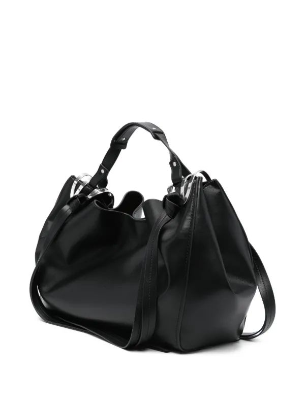 Diesel knot-D top-handle Bag | Black | FARFETCH CA
