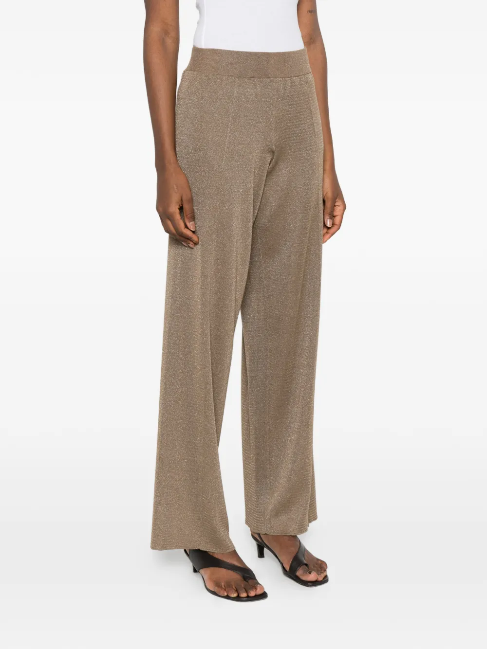 Fabiana Filippi Gebreide broek Bruin