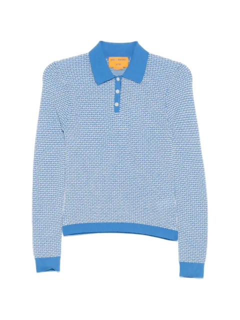 Guest In Residence Piquet L/S patterned polo shirt