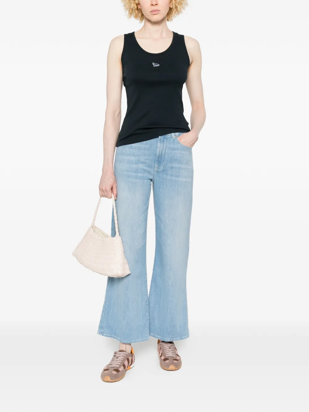  Seven Cropped Jeans - Blue 