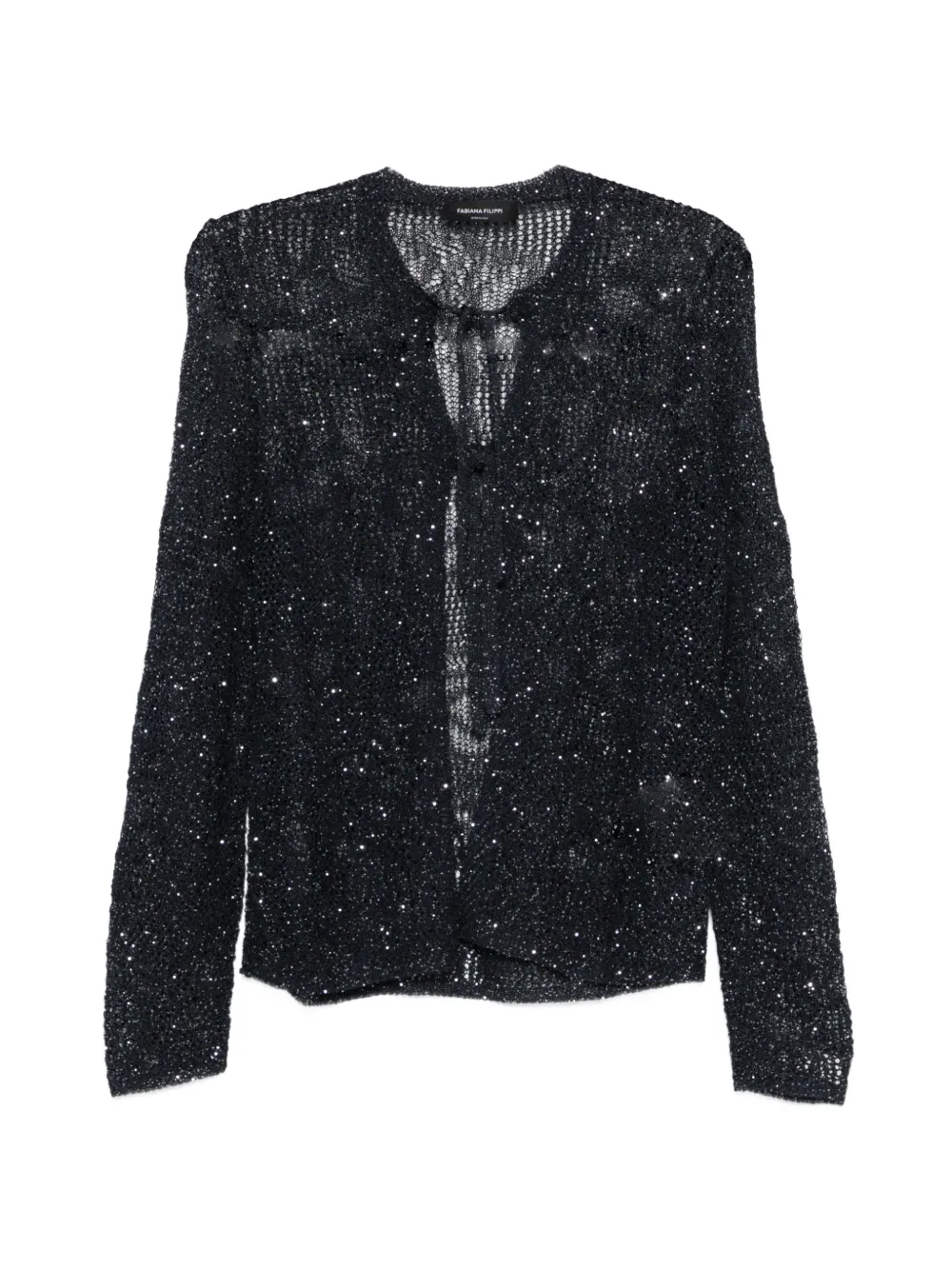 Fabiana Filippi sequin-embellishment cardigan - Nero