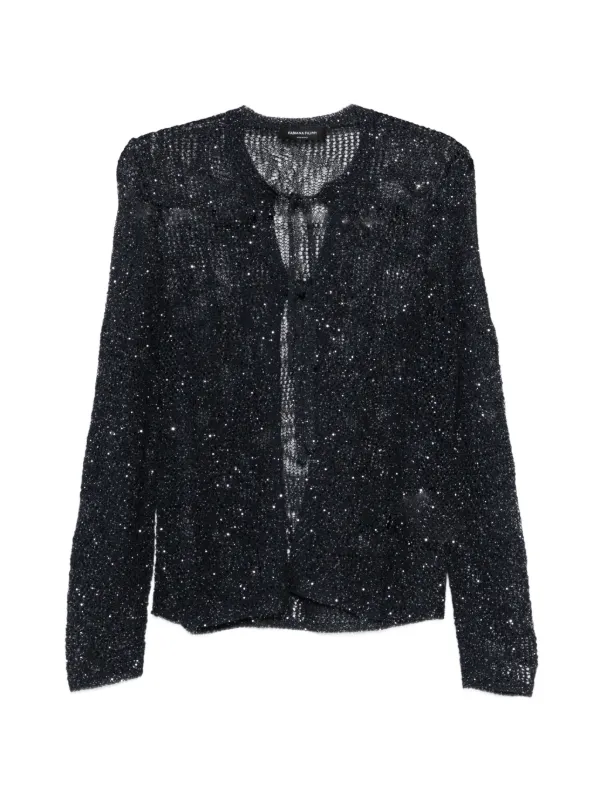 Fabiana Filippi スパンコール カーディガン | ブラック | FARFETCH JP