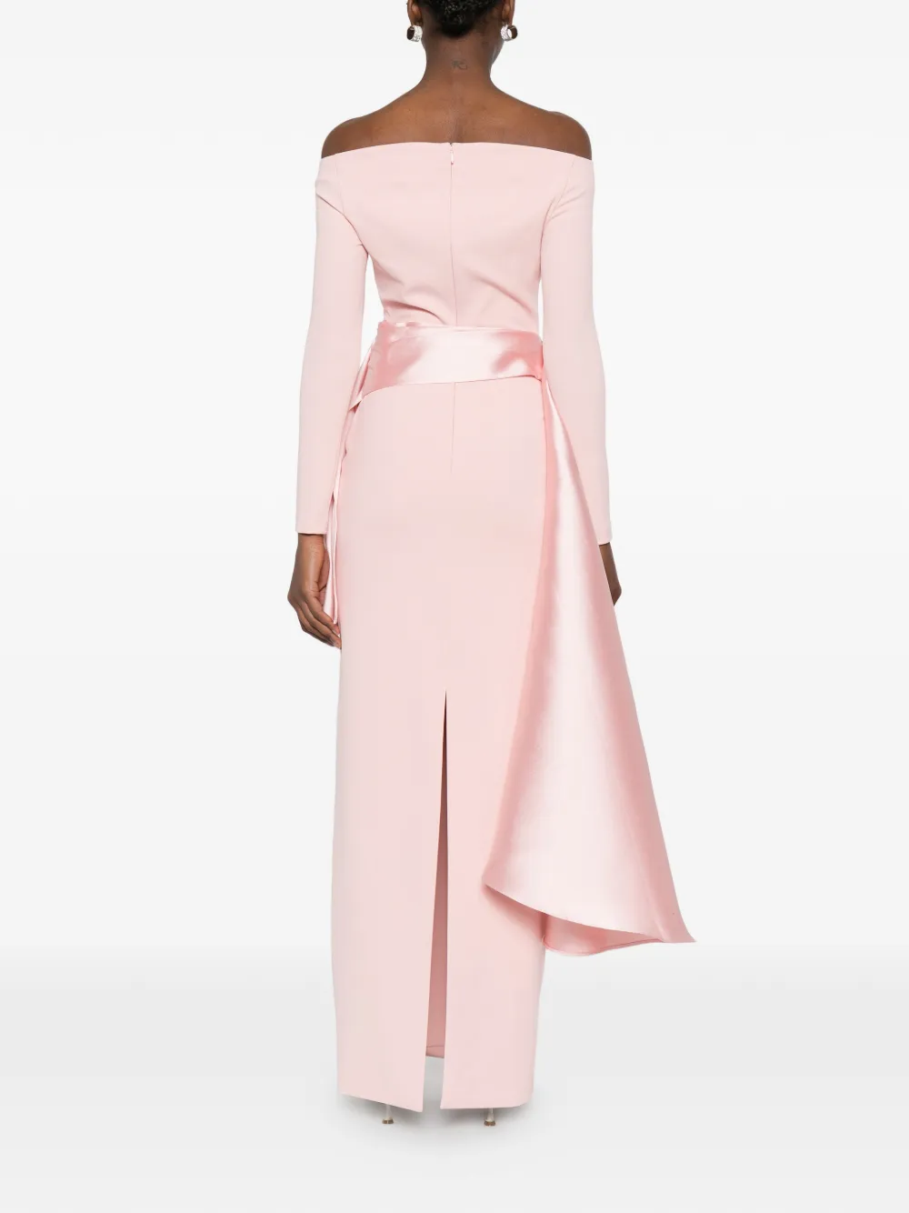 Ruffled Long Sleeve Maxi Dress