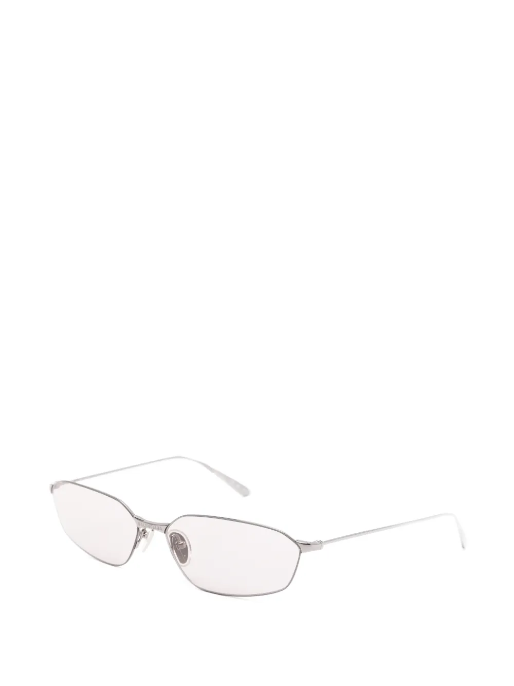 Balenciaga Eyewear Invisible 2.0 zonnebril met geometrisch montuur Zilver