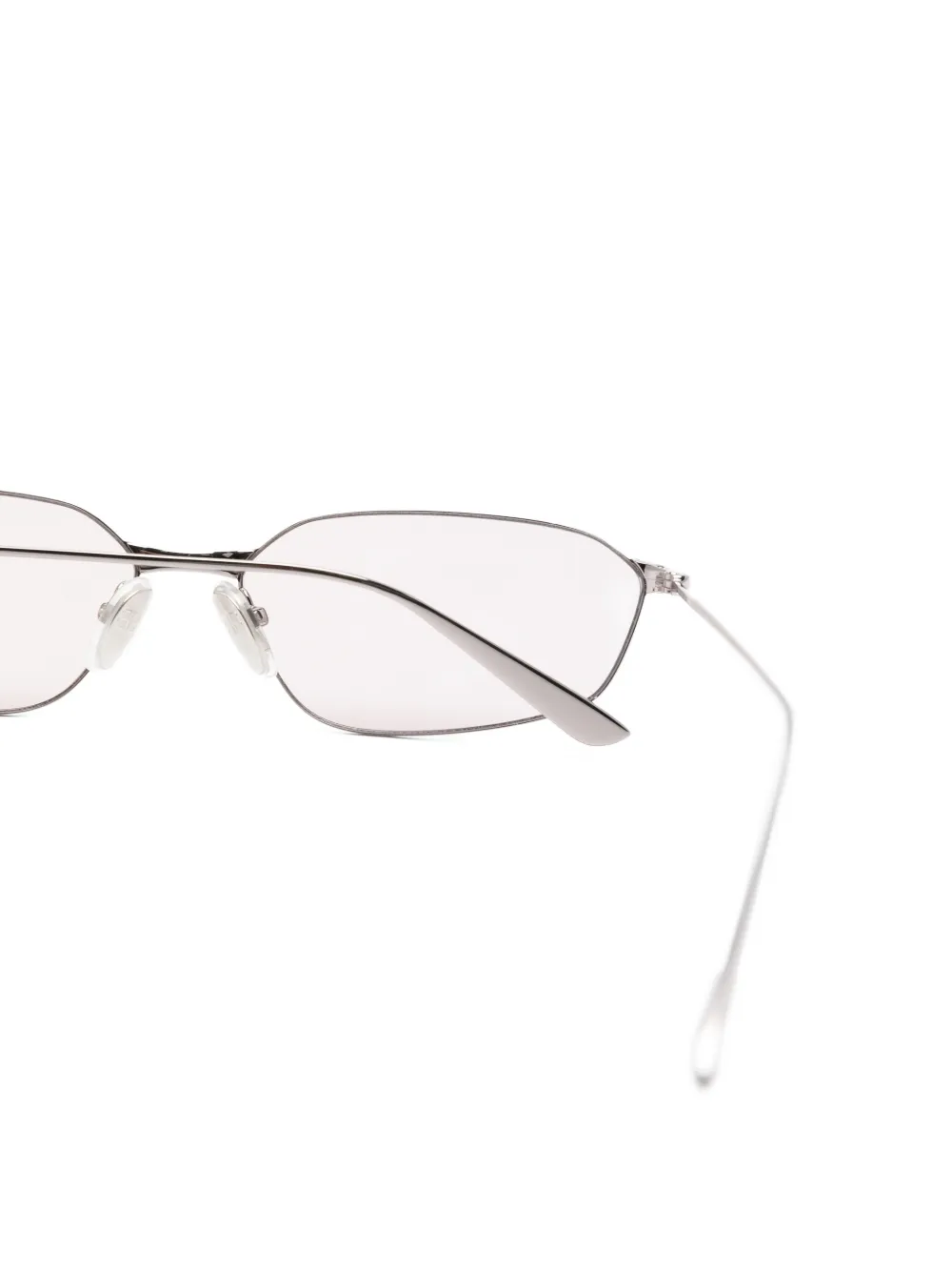 Balenciaga Eyewear Invisible 2.0 zonnebril met geometrisch montuur Zilver
