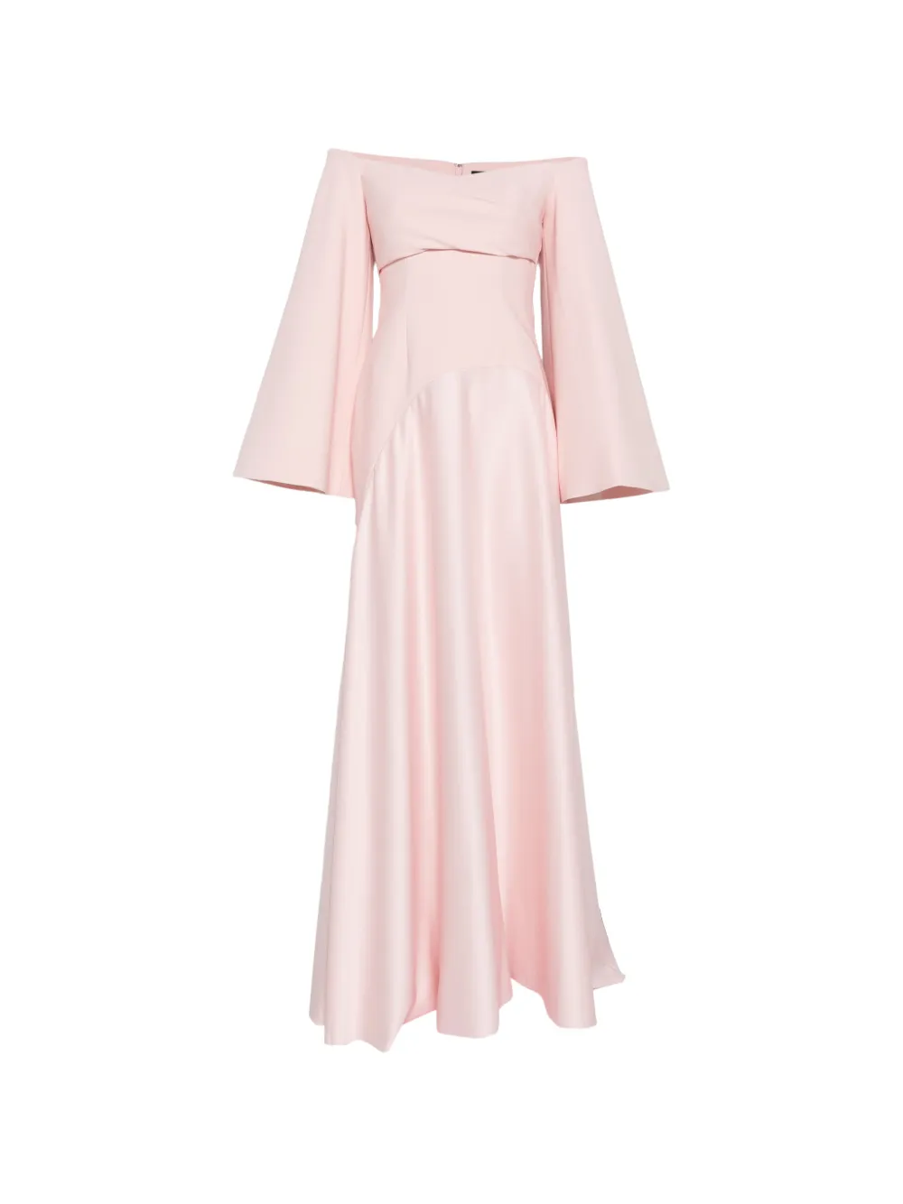 Solace London Rina flared-sleeve maxi dress - Rosa
