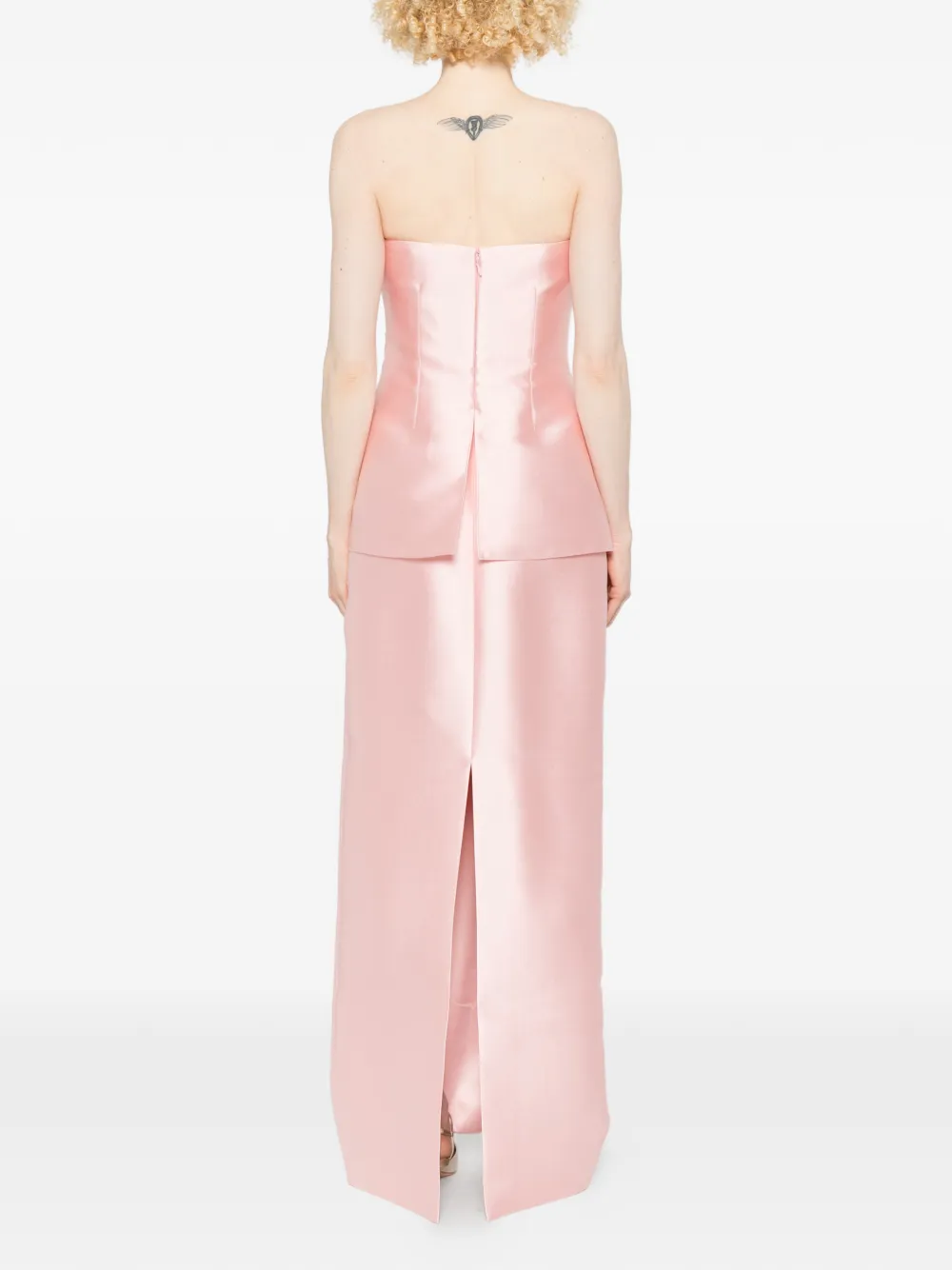 Lucille Draped Strapless Maxi Dress