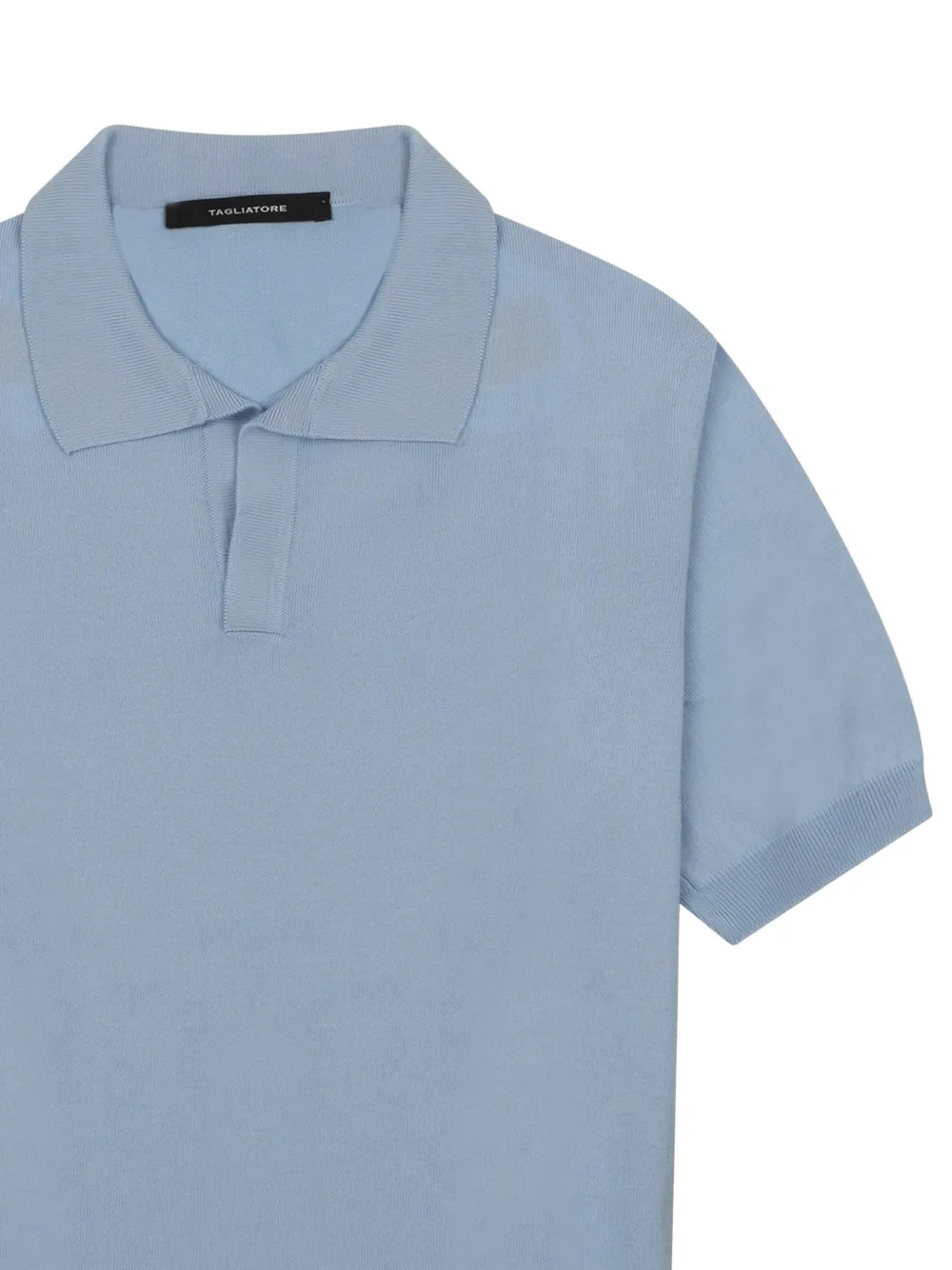 Tagliatore T-shirt met polokraag Blauw