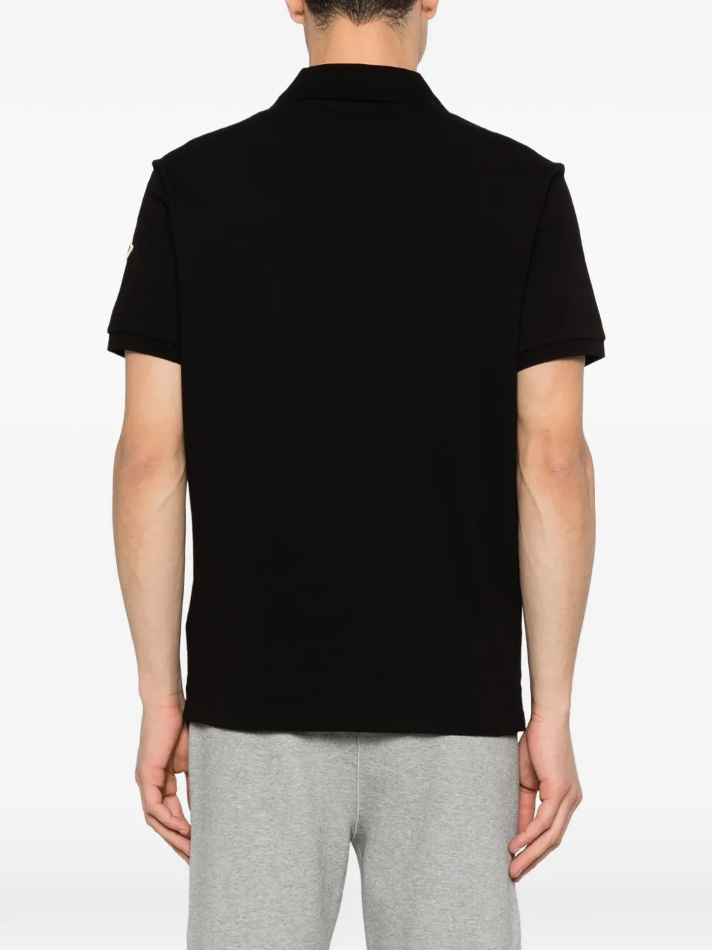 Moncler Poloshirt met gestreept-detail Zwart