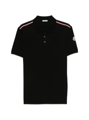 Moncler ジップ ポロシャツ | ブラック | FARFETCH JP