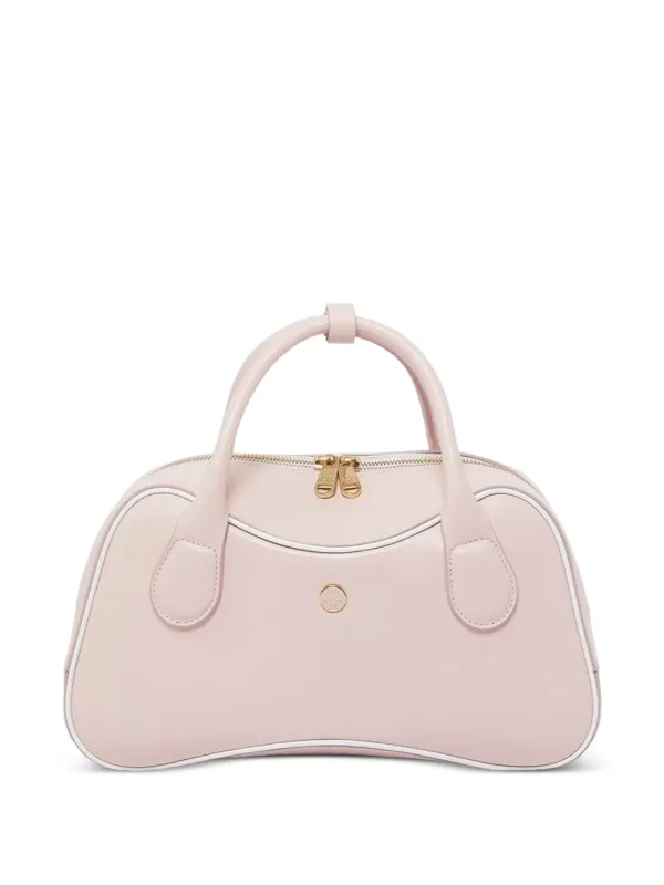 Casablanca Micro Leather Bowling Bag in Pink