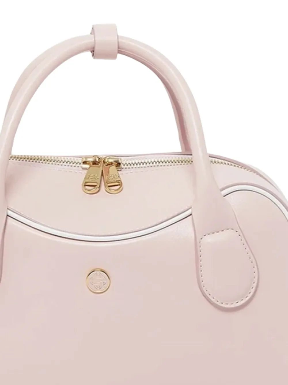 Casablanca Kleine leren bowlingtas Roze