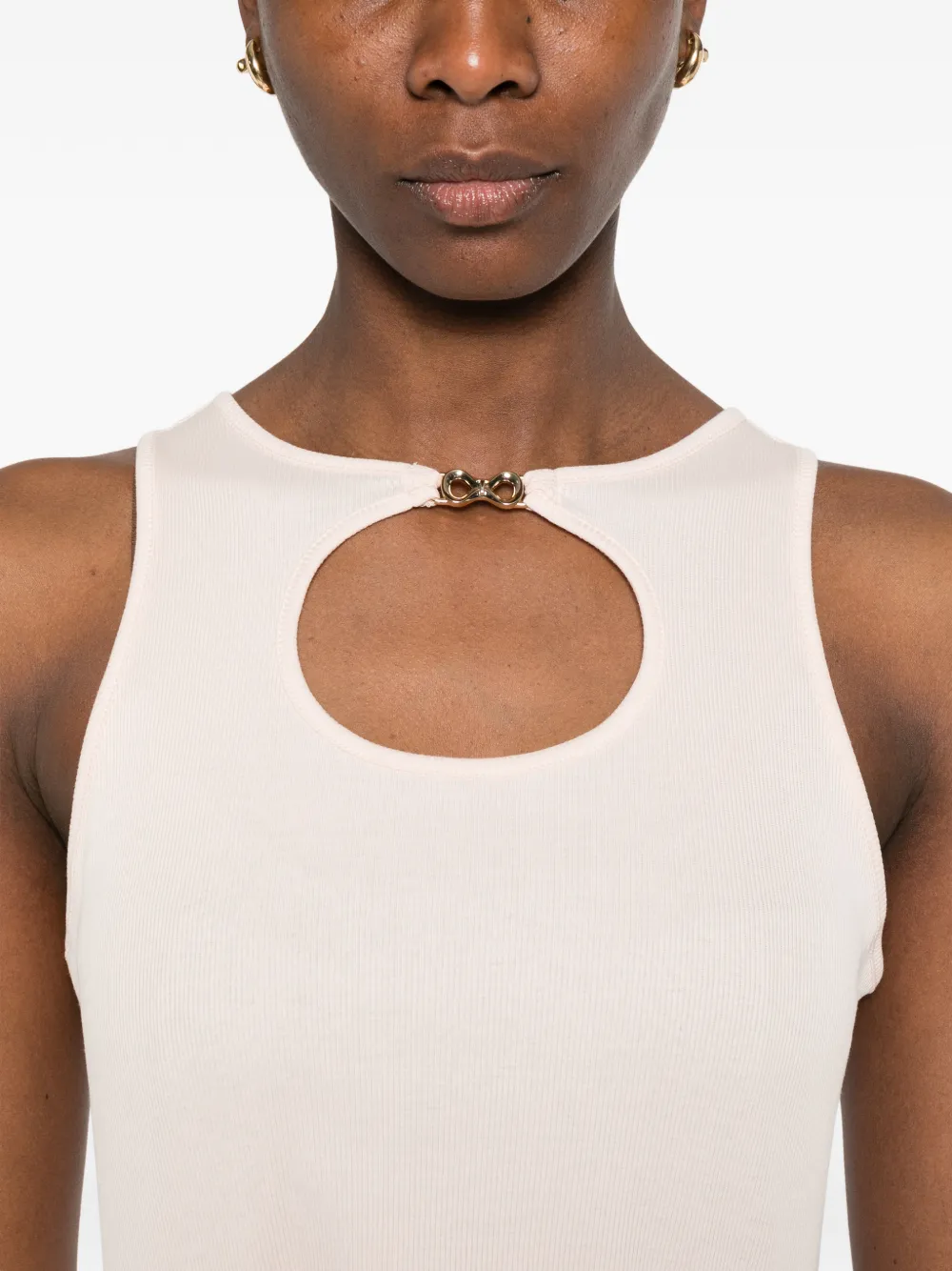 TWINSET Tanktop met uitgesneden detail Roze