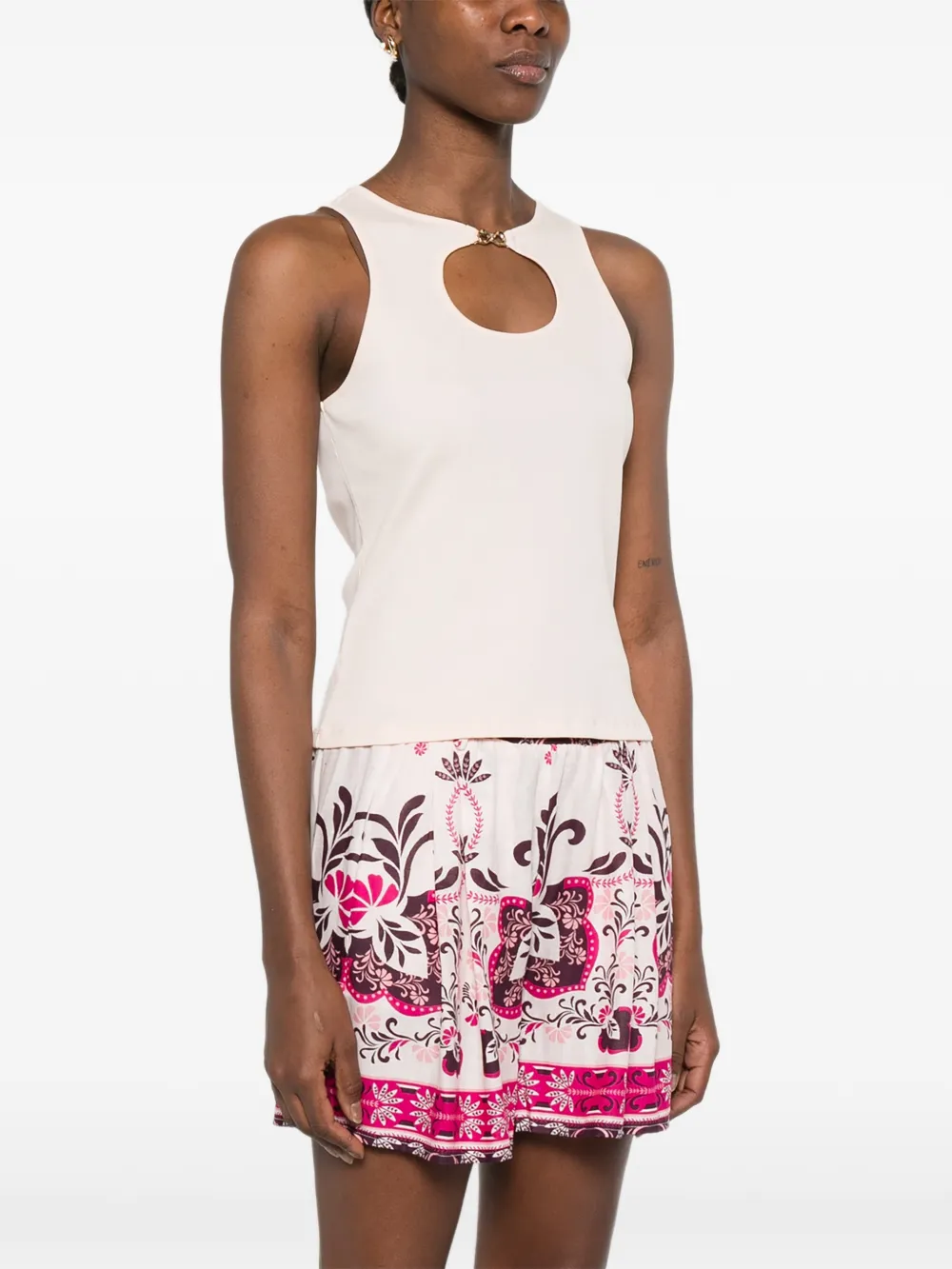 TWINSET Tanktop met uitgesneden detail Roze