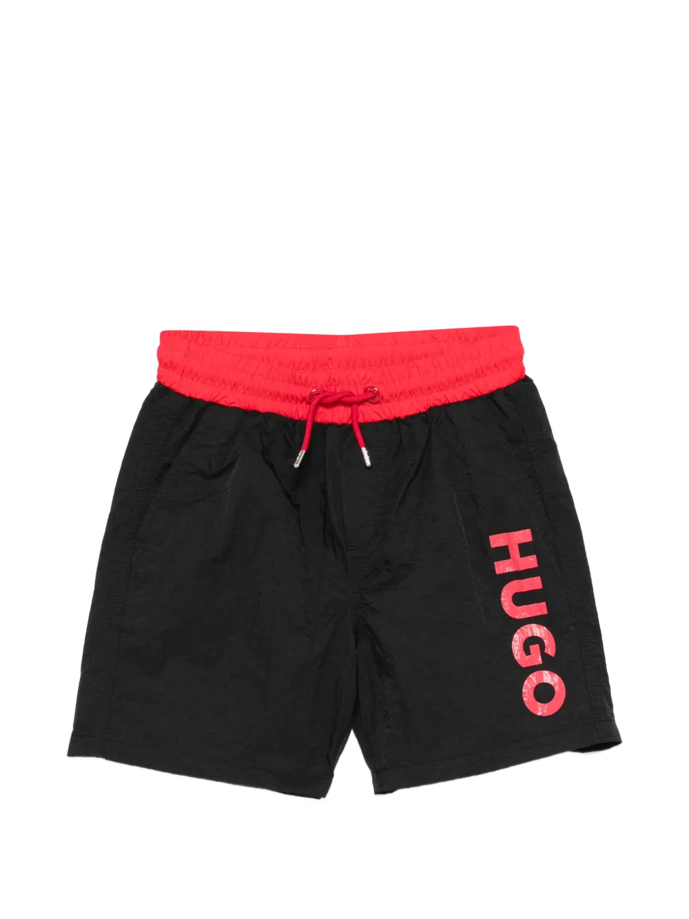 HUGO KIDS drawstring swim shorts - Nero