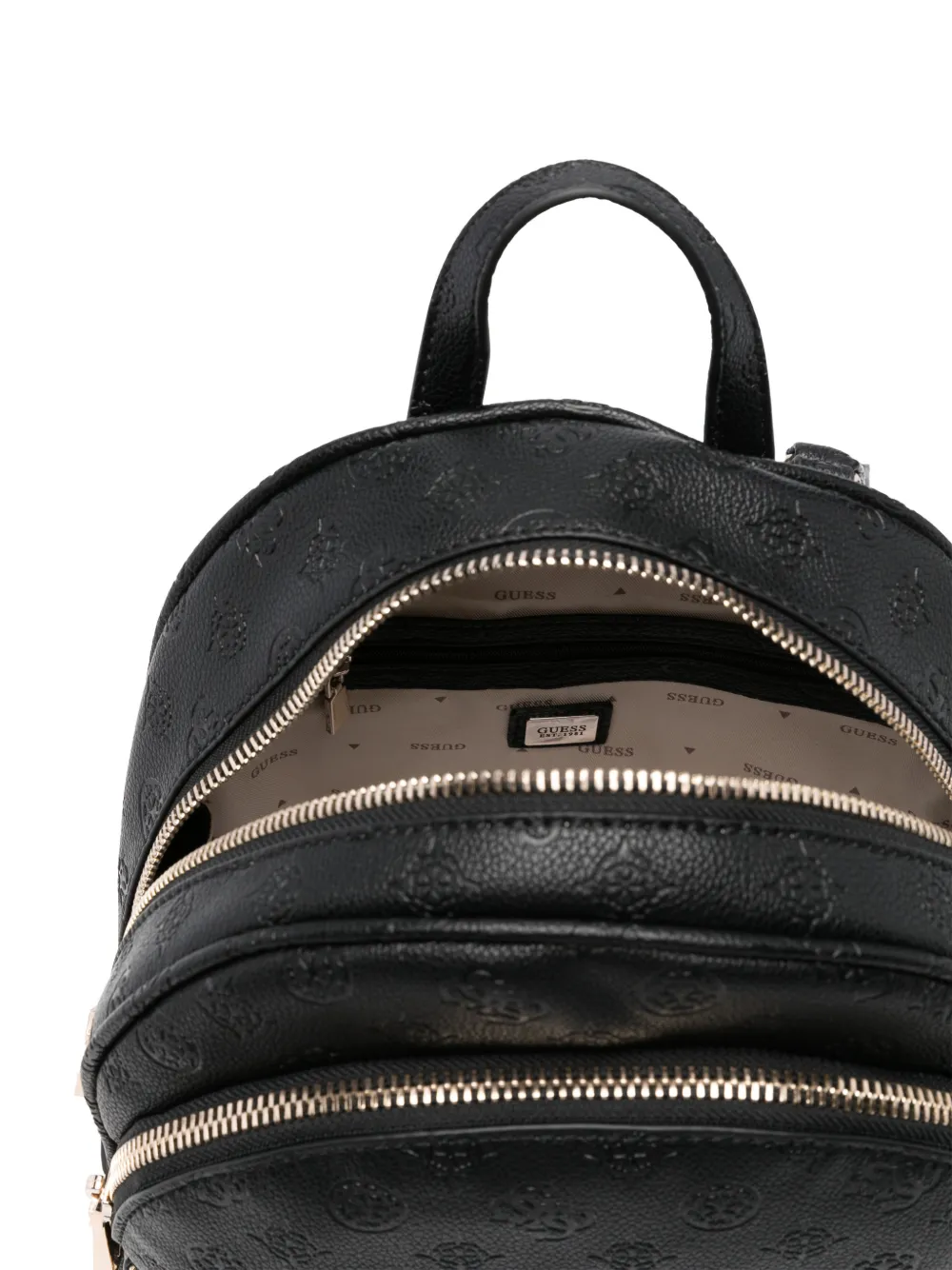 Manhattan Embossed Zip Backpack