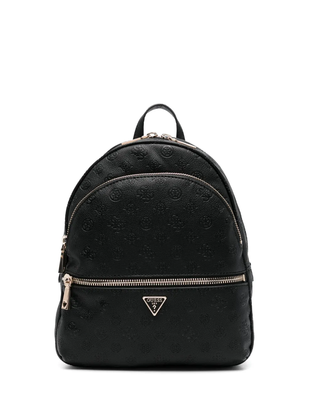 GUESS USA Manhattan embossed zip backpack - Nero