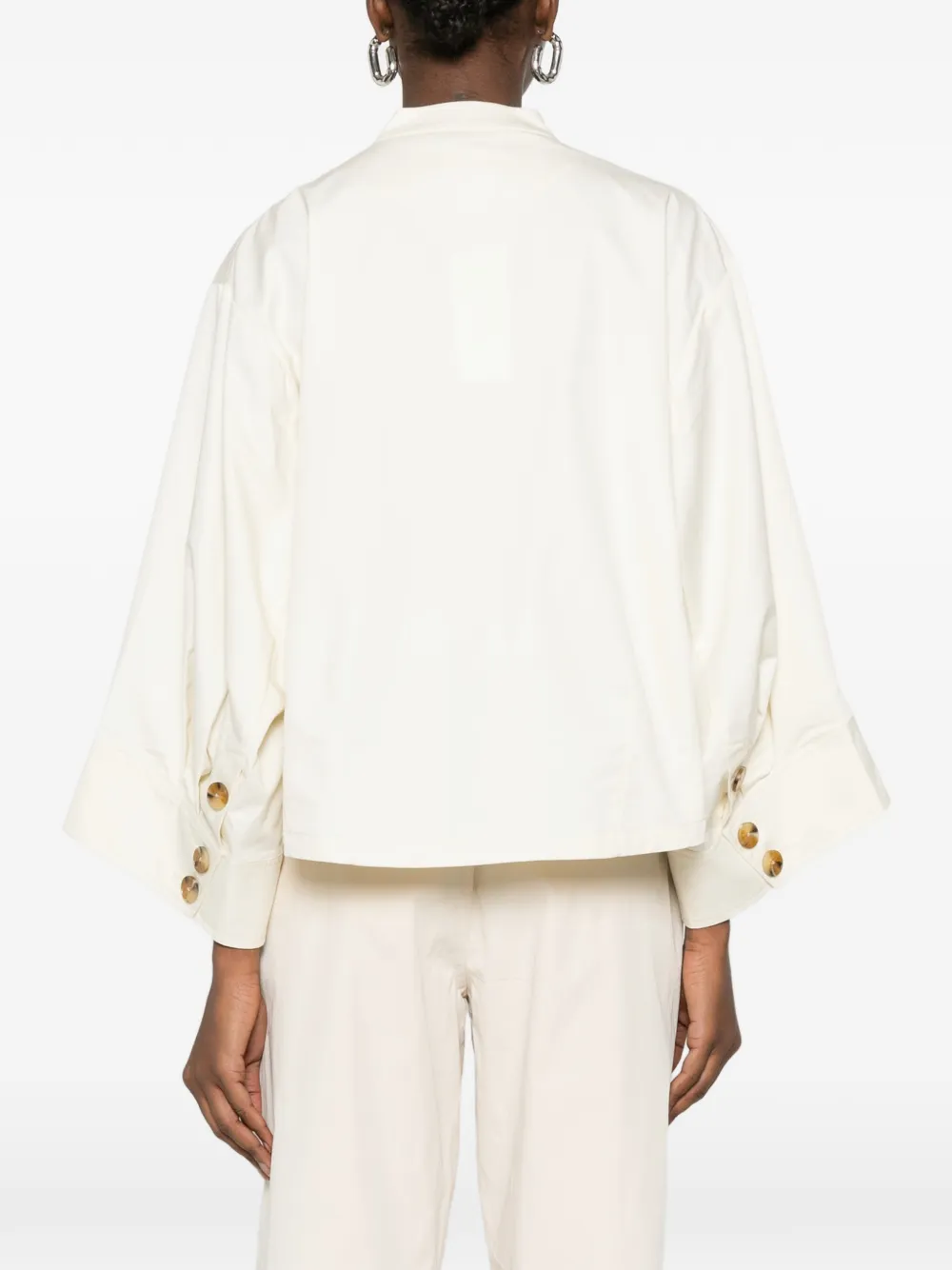Zipped Wide-Sleeve Jacket