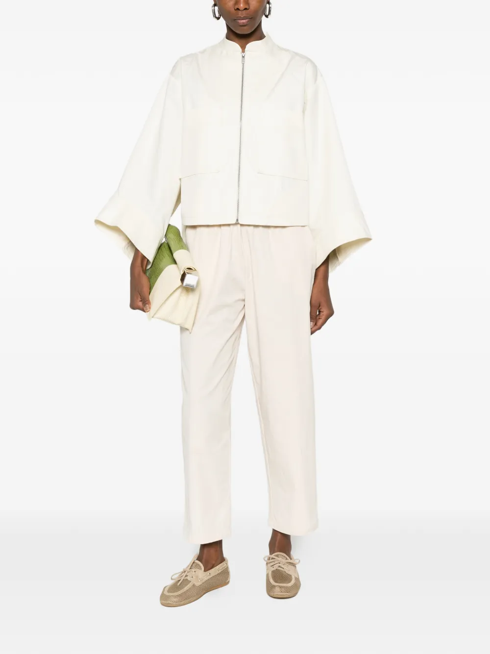 Zipped Wide-Sleeve Jacket