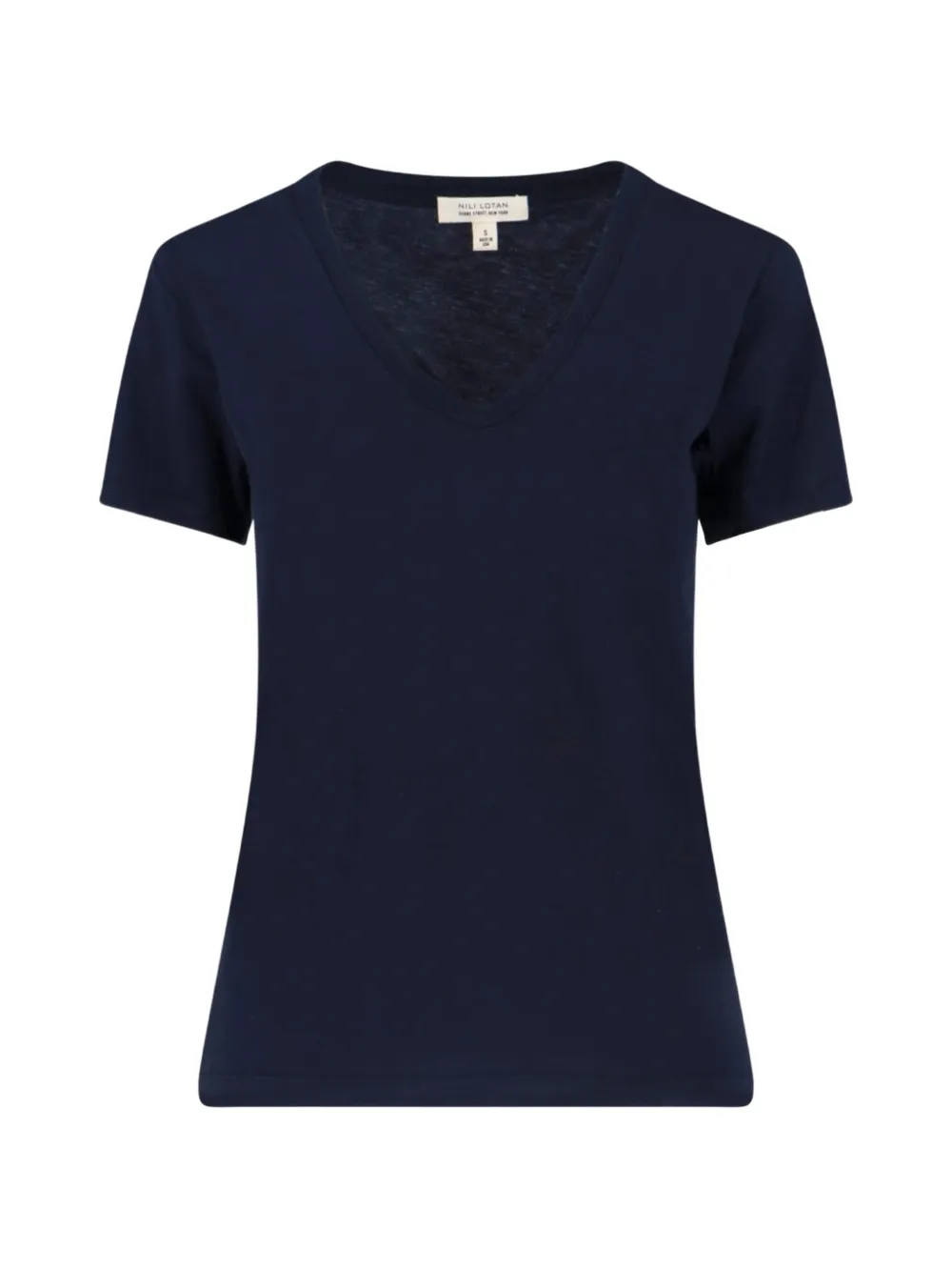 Nili Lotan Carol V-neck T-shirt - Blu