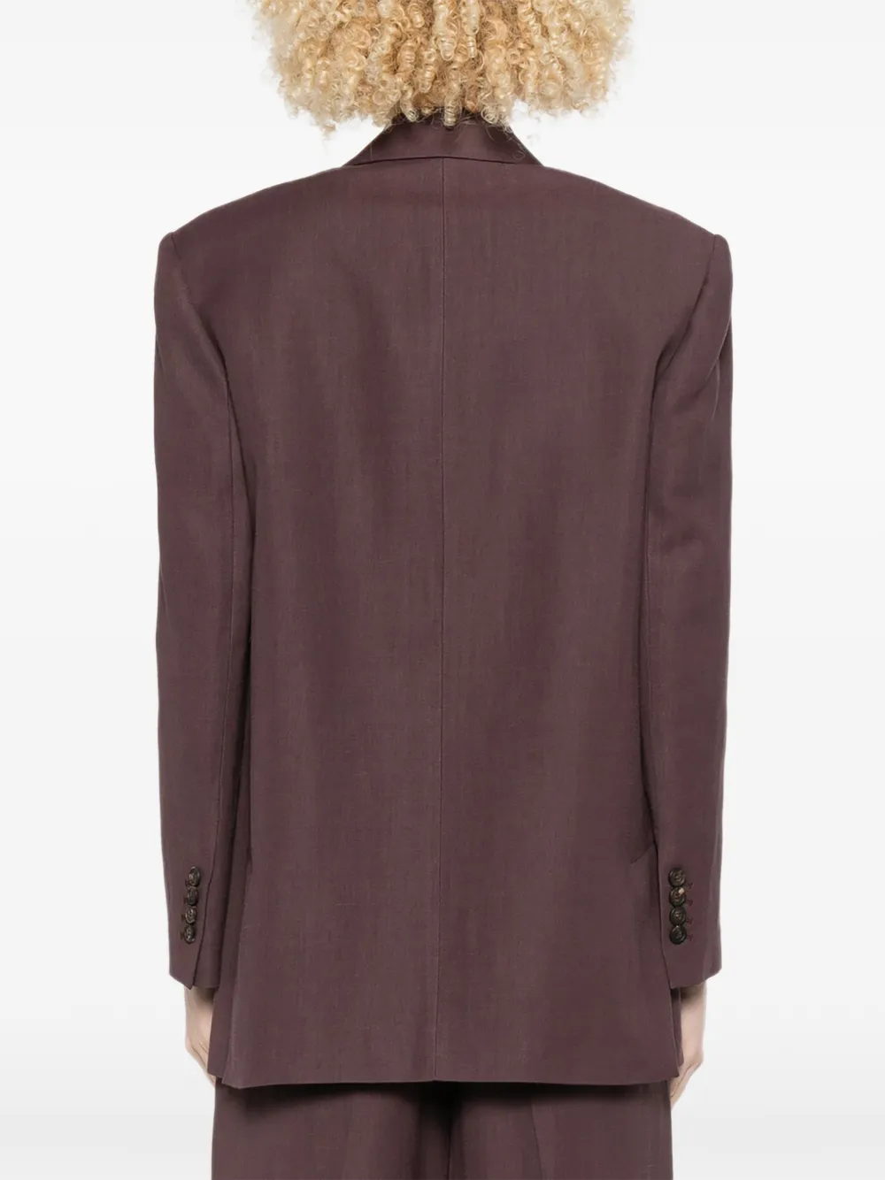 Brunello Cucinelli Katoenen blazer met klepzak Paars