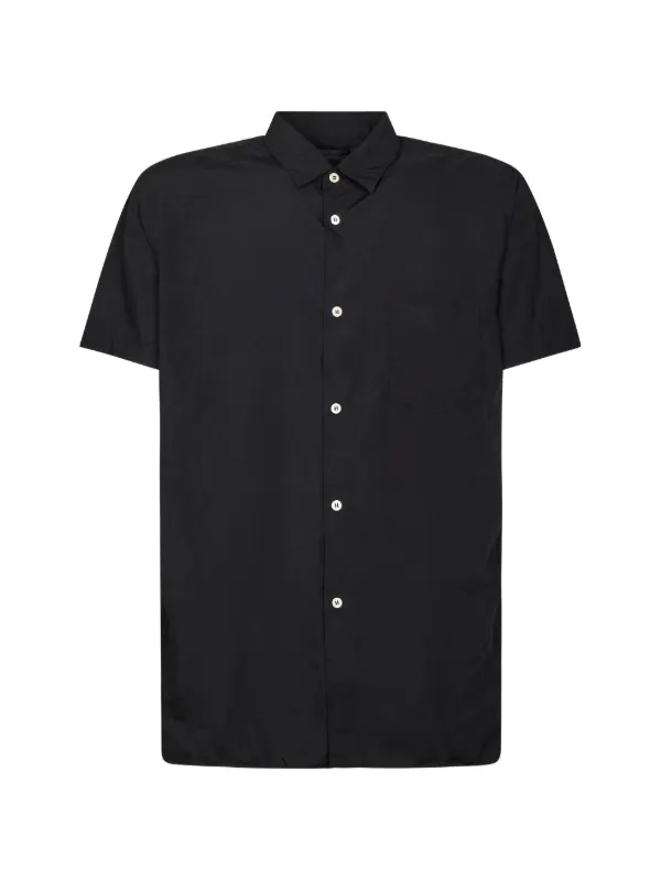 Comme des Garçons Short-sleeve Chest-pocket Shirt in Black