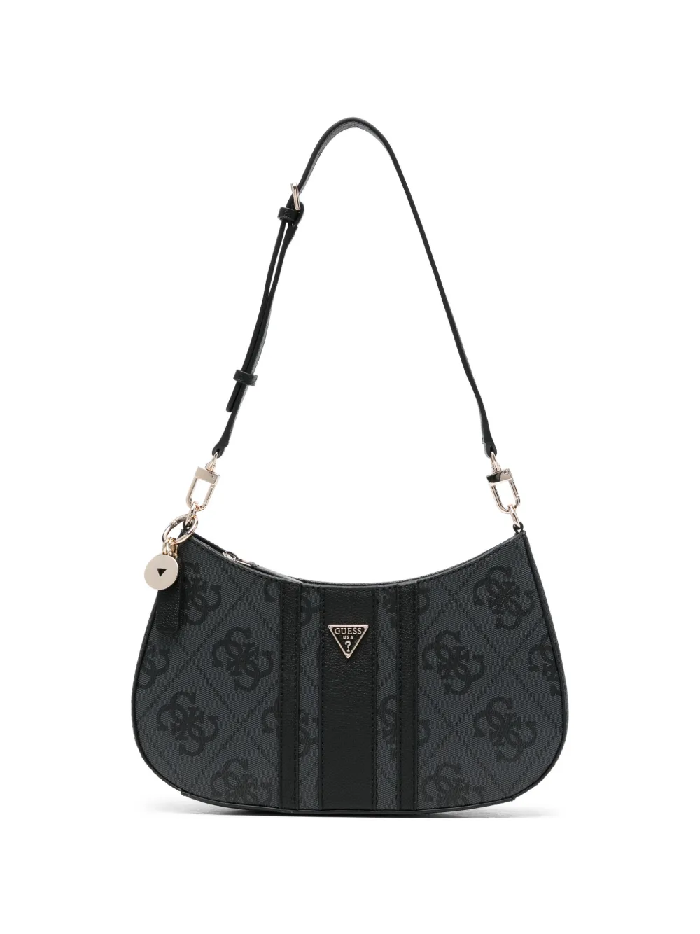GUESS USA Borsa a spalla Noelle con ciondolo - Grigio