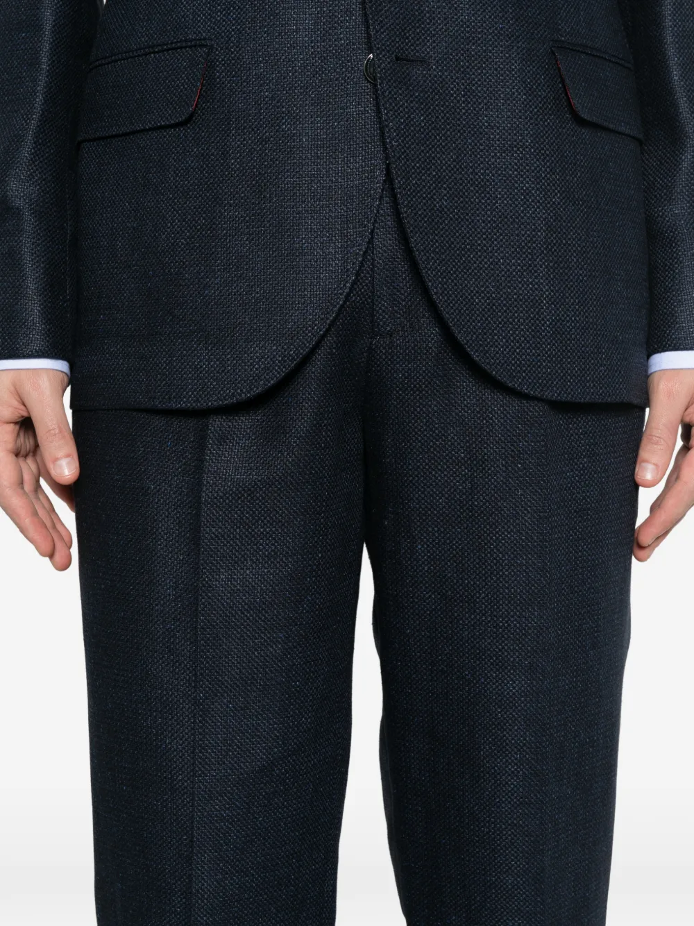 Brunello Cucinelli Pak met enkele rij knopen Blauw