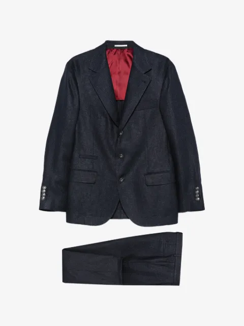 Brunello Cucinelli enkelknäppt kostym