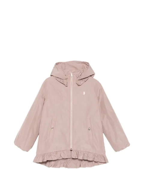Herno Kids ruffled hooded jacket