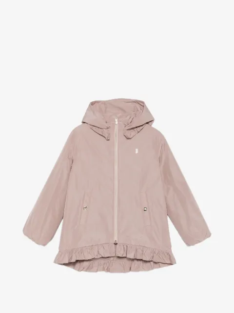 Herno Kids ruffled hooded jacket