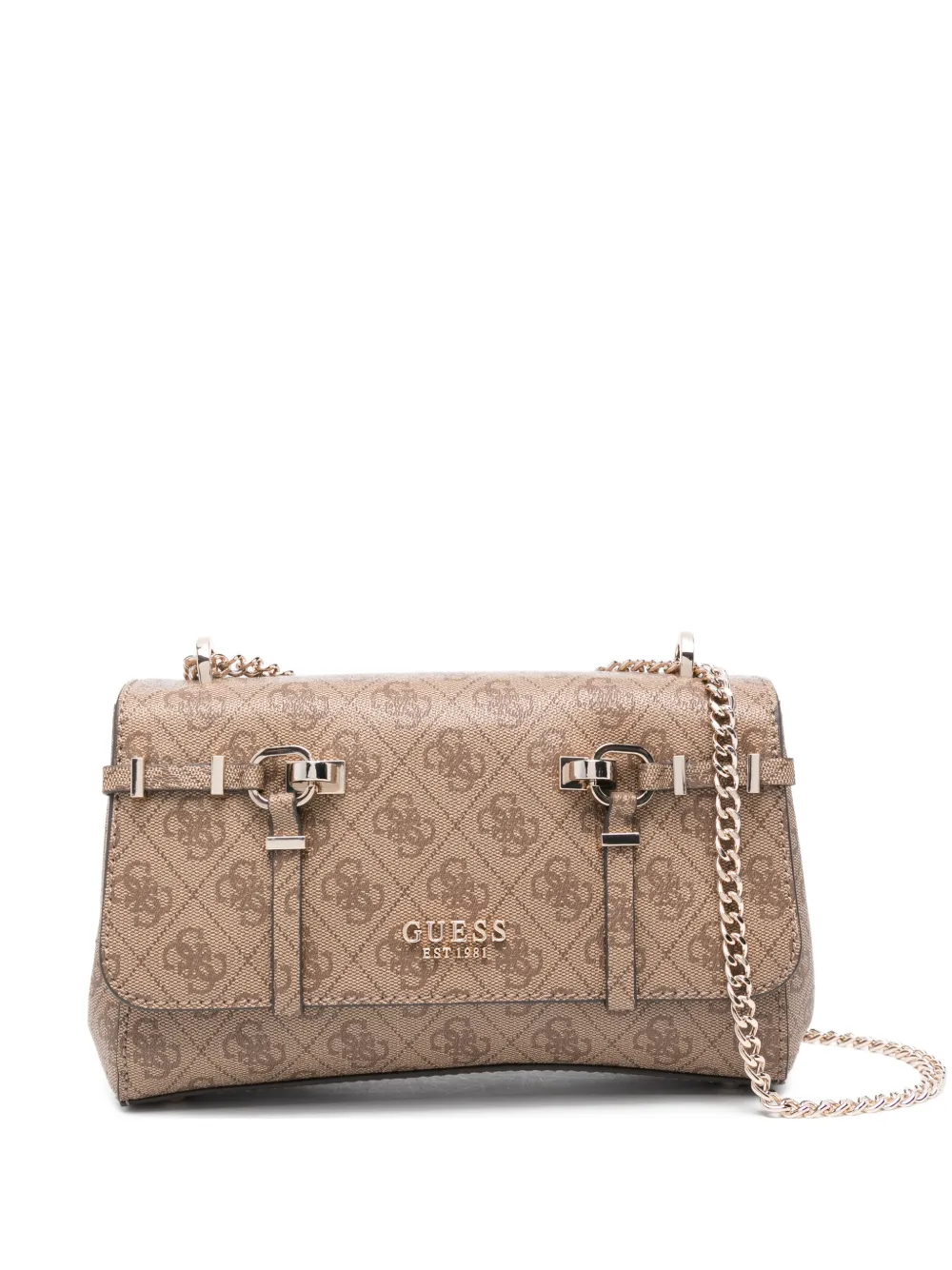 GUESS USA buckle patterned leather cross body bag - Toni neutri