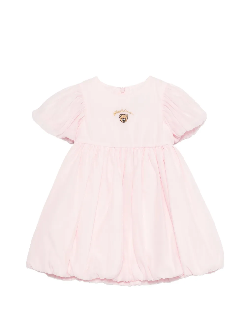 Moschino Kids teddy embroidered dress - Pink