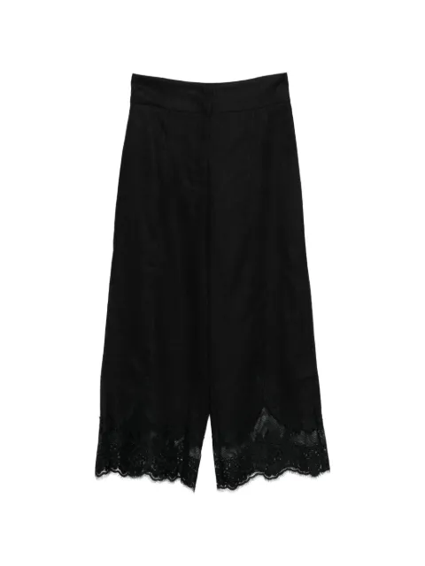 TWINSET lace-detail trousers