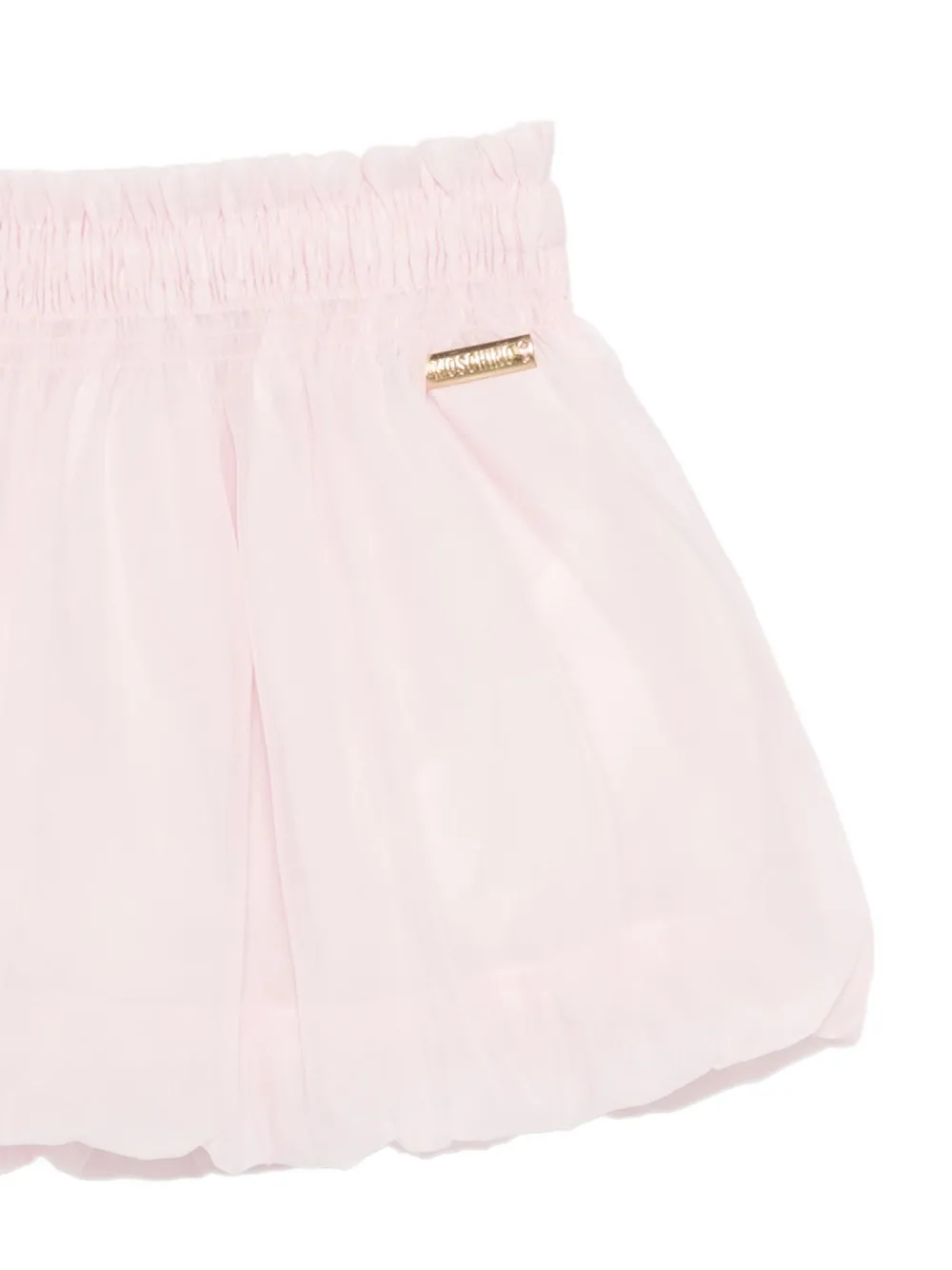 Moschino Kids Romperset met gesmockt detail Roze